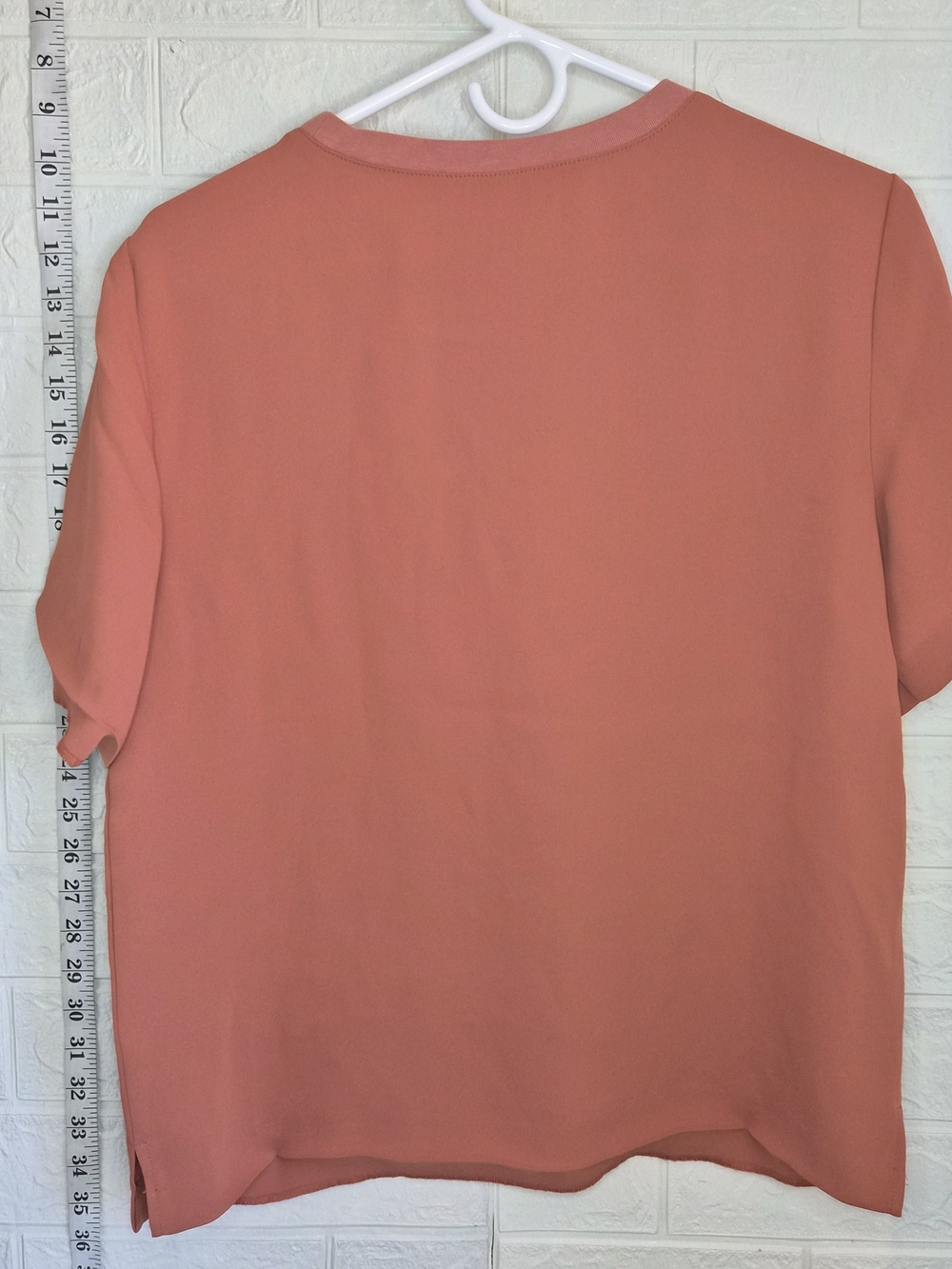 Open Edit Matte Satin Tee Color Rust Redwood Boxy Cropped Profile Size Small - Picture 2 of 7